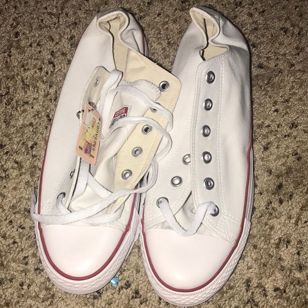 All White mens converse size 8.5 (women’s size 10)